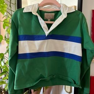 Kelly Green Abercrombie Rugby LS top
